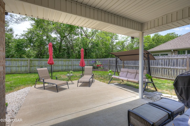 1692 Betenbough Way, Webb City, MO 64870 - fenced backyard with a patio