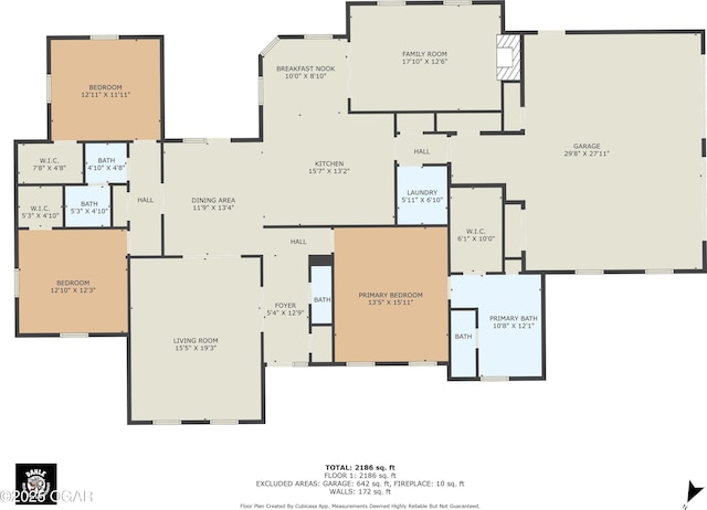 201 Canary Ln, Commerce, OK 74339 - property floor plan