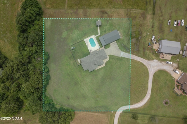 201 Canary Ln, Commerce, OK 74339 - view of property location featuring property parcel outlined