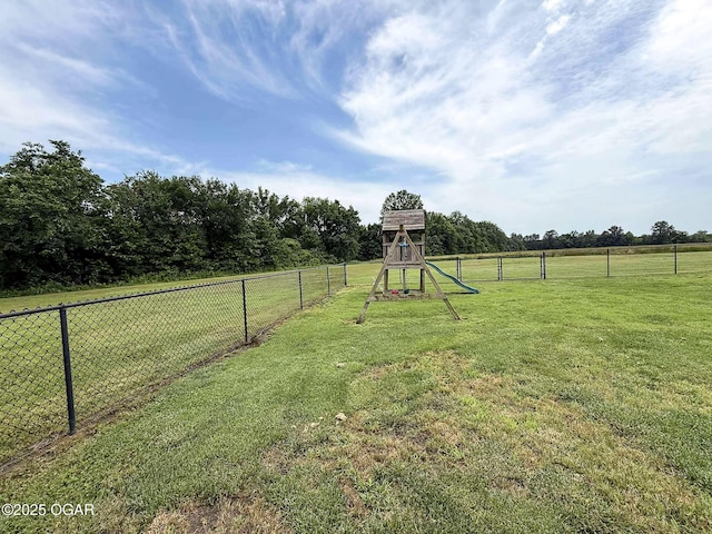 201 Canary Ln, Commerce, OK 74339 - view of yard featuring a playground