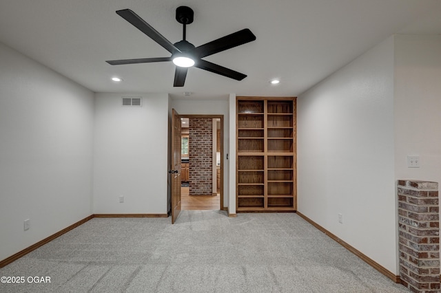 1330 Stoneledge Ln, Neosho, MO 64850 - unfurnished bedroom featuring recessed lighting, carpet floors, baseboards, and a ceiling fan