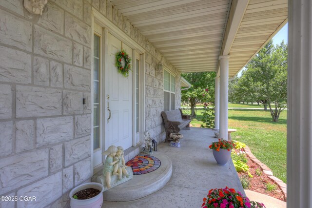 16050 Alford Ln, Diamond, MO 64840 - porch with a lawn