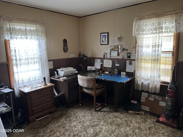 1003 Adams Ave, Seneca, MO 64865 - home office featuring wainscoting