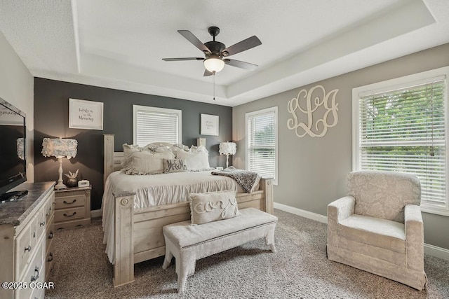 7870 County Lane 287, Carl Junction, MO 64834 - bedroom with a tray ceiling, carpet flooring, and baseboards