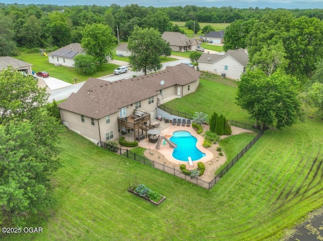 7870 County Lane 287, Carl Junction, MO 64834 - aerial view of property and surrounding area with a pool