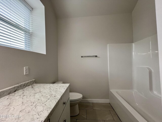 204 Webb St, Duenweg, MO 64841 - bathroom with vanity, toilet, and shower / bath combination