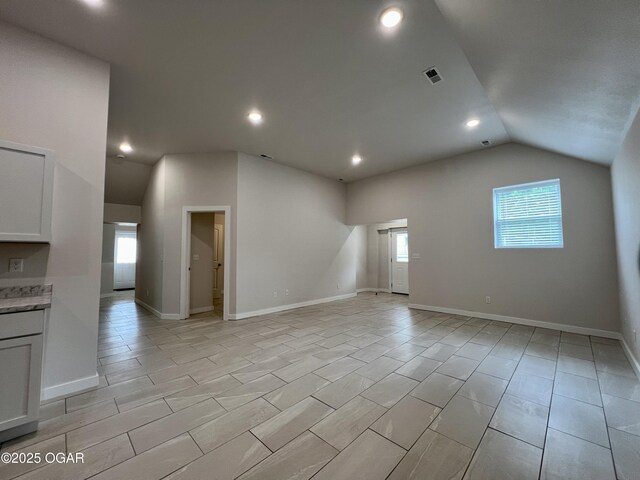 204 Webb St, Duenweg, MO 64841 - unfurnished room featuring lofted ceiling, plenty of natural light, and recessed lighting