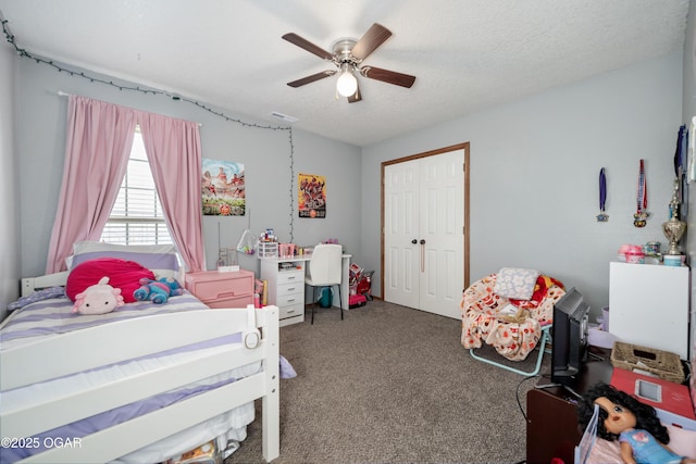 330 Sadie Ln, Webb City, MO 64870 - carpeted bedroom featuring a closet and ceiling fan
