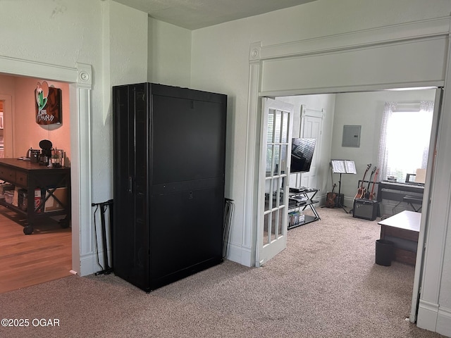 507 W Hill St, Neosho, MO 64850 - carpeted bedroom with electric panel