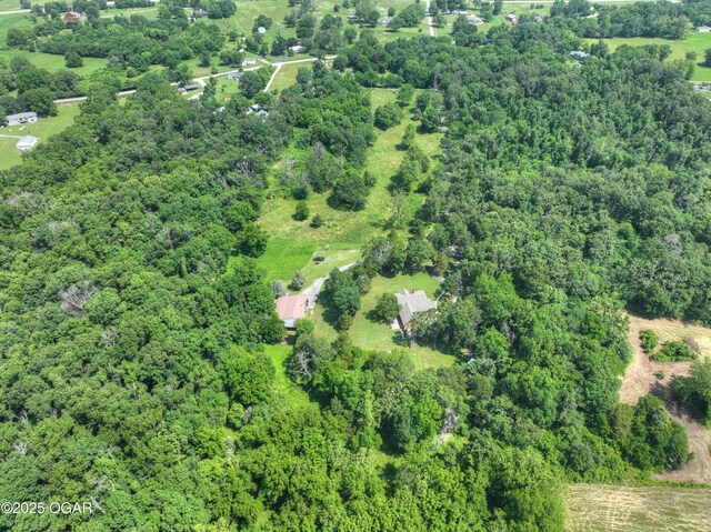 9404 County Lane 121, Carthage, MO 64836 - aerial overview of property's location with a forest