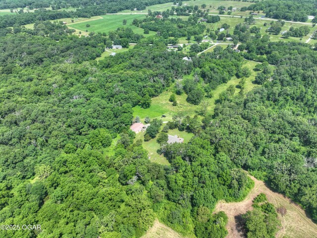 9404 County Lane 121, Carthage, MO 64836 - aerial overview of property's location featuring a heavily wooded area