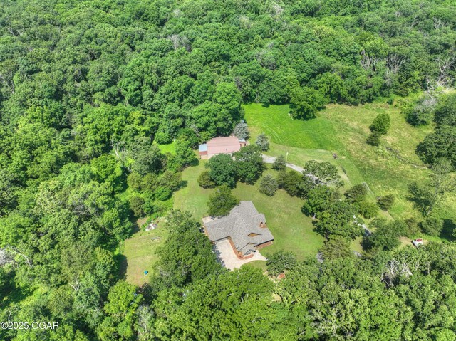 9404 County Lane 121, Carthage, MO 64836 - aerial view of property's location featuring a heavily wooded area