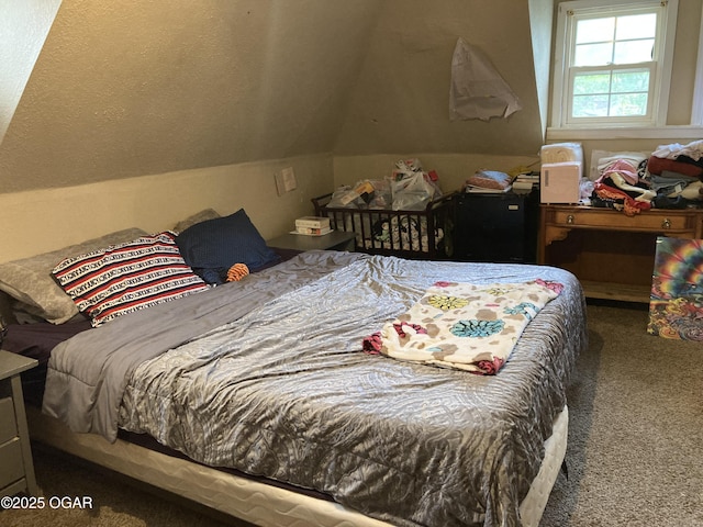 524 W 2nd St, Webb City, MO 64870 - carpeted bedroom featuring lofted ceiling