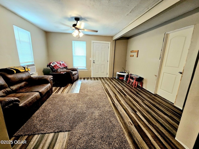 1109 Lincoln Ave, Baxter Springs, KS 66713 - living room with a ceiling fan and cooling unit