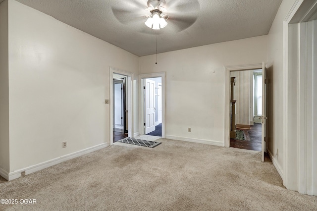 117 S 11th St, Sarcoxie, MO 64862 - empty room with carpet, ceiling fan, and a textured ceiling