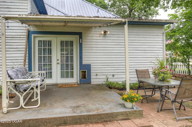 117 S 11th St, Sarcoxie, MO 64862 - view of patio / terrace with french doors and outdoor dining space