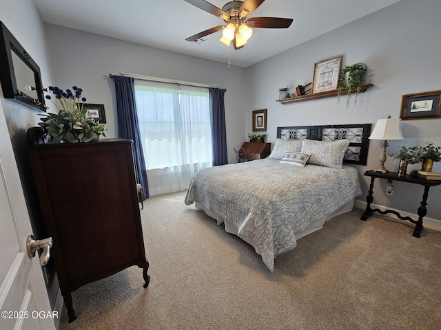 12673 Ibex Rd, Neosho, MO 64850 - carpeted bedroom with ceiling fan and baseboards