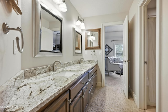 1641 Alexandra Dr, Carthage, MO 64836 - bathroom featuring double vanity and baseboards