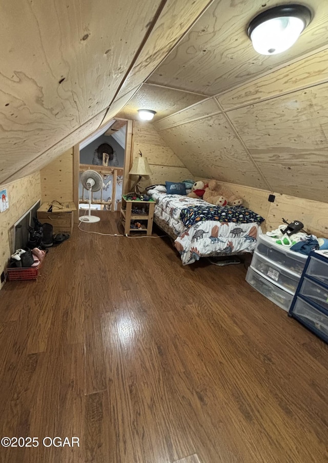 17568 Jordan Ln, Neosho, MO 64850 - bedroom with wood finished floors and lofted ceiling
