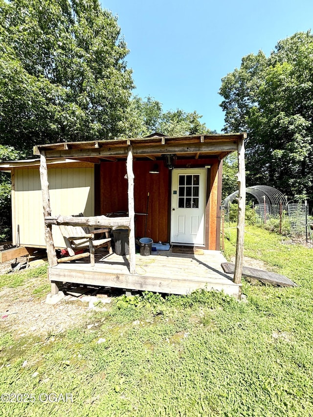 17568 Jordan Ln, Neosho, MO 64850 - view of outdoor structure featuring a carport