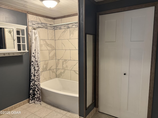 1310 Regan Ave, Carthage, MO 64836 - full bath with tile patterned flooring and shower / bathtub combination with curtain