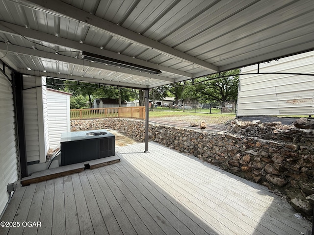 1310 Regan Ave, Carthage, MO 64836 - wooden terrace featuring a fenced backyard