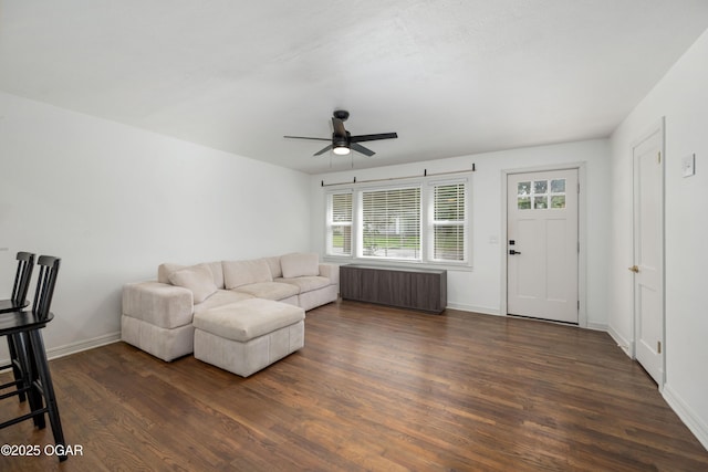 424 S Mcconnell Ave, Joplin, MO 64801 - living area featuring radiator heating unit, healthy amount of natural light, and dark wood finished floors