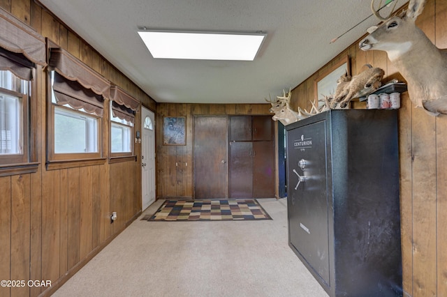7614 Apple, Sarcoxie, MO 64862 - interior space with wood walls and light colored carpet