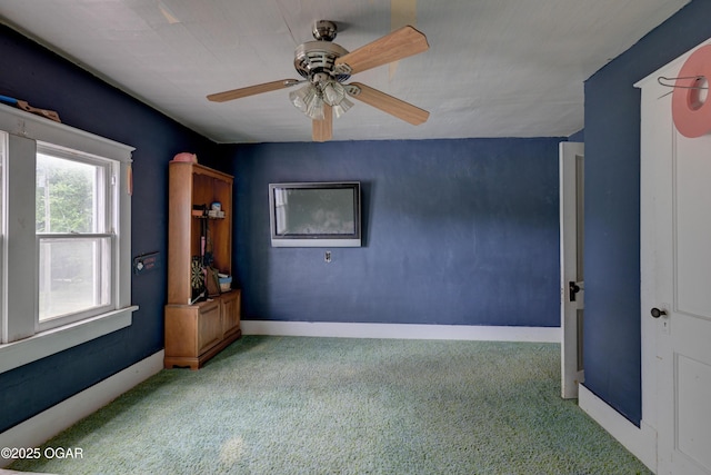 7614 Apple, Sarcoxie, MO 64862 - carpeted empty room featuring a ceiling fan