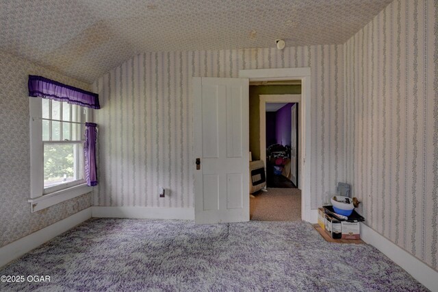 7614 Apple, Sarcoxie, MO 64862 - unfurnished bedroom with carpet and wallpapered walls