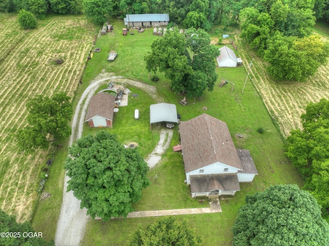 7614 Apple, Sarcoxie, MO 64862 - aerial view of property and surrounding area with rural landscape