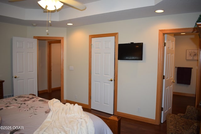1902 E Natalie Ln, Joplin, MO 64801 - bedroom featuring dark wood-style floors and recessed lighting