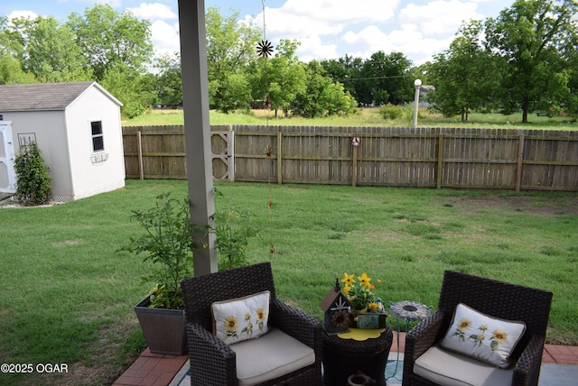 1902 E Natalie Ln, Joplin, MO 64801 - fenced backyard with a storage shed and a patio area