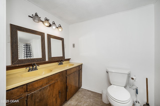 645 Worth St, Granby, MO 64844 - bathroom with double vanity and tile patterned flooring