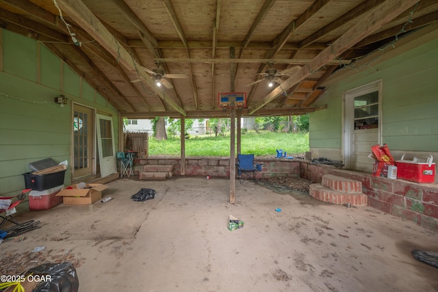 645 Worth St, Granby, MO 64844 - view of patio featuring a ceiling fan