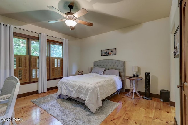 10640 Durango Ln, Carthage, MO 64836 - bedroom featuring light wood finished floors and ceiling fan