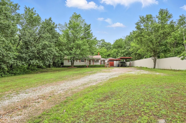 2015 W Zora St, Joplin, MO 64801 - view of yard featuring dirt driveway