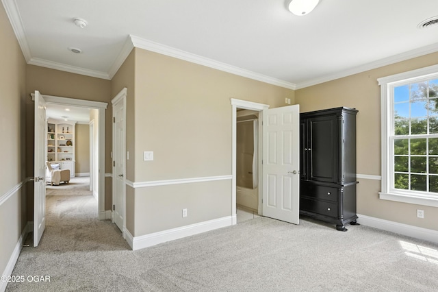 509 W Highland Ave, Carthage, MO 64836 - unfurnished bedroom featuring carpet and ornamental molding