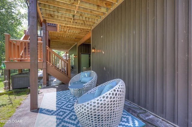 6133 Ridgeview Ct, Joplin, MO 64804 - view of patio / terrace featuring stairway