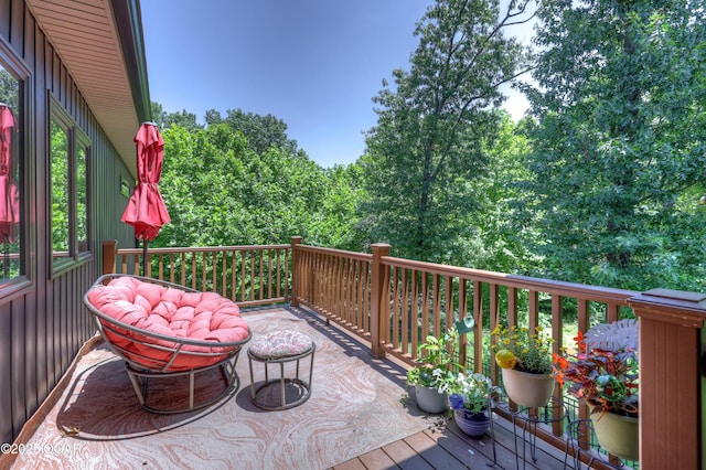 6133 Ridgeview Ct, Joplin, MO 64804 - view of wooden deck