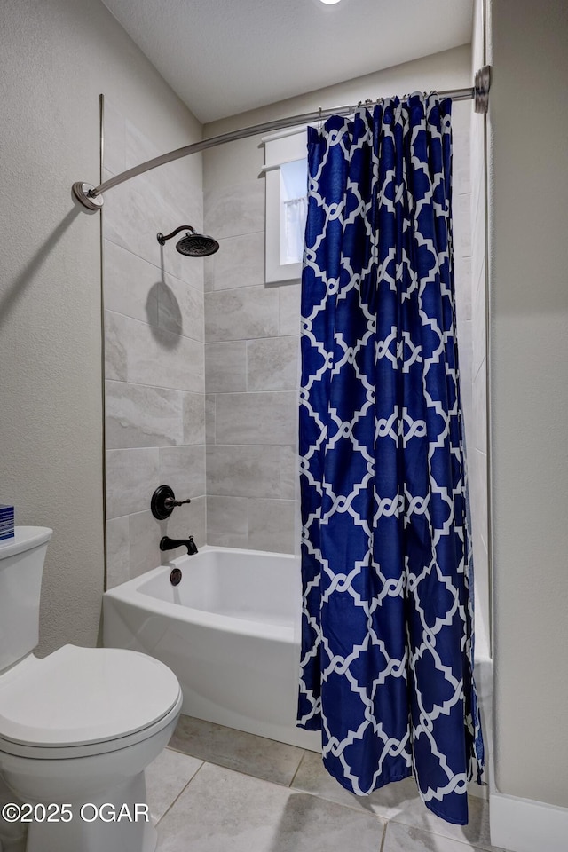 6133 Ridgeview Ct, Joplin, MO 64804 - full bath with shower / bath combination with curtain and tile patterned flooring