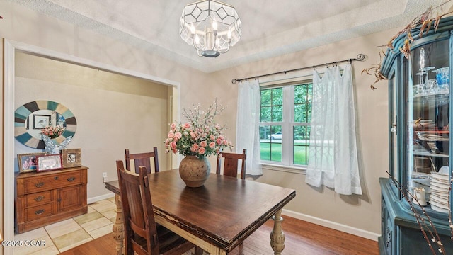 21974 S 1825th Rd, Milo, MO 64767 - dining space featuring a chandelier and light wood-type flooring