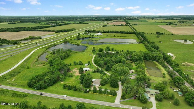 21974 S 1825th Rd, Milo, MO 64767 - aerial view of sparsely populated area with a nearby body of water