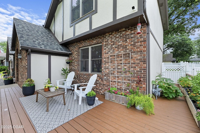 3502 Hackberry Ln, Joplin, MO 64801 - view of wooden deck
