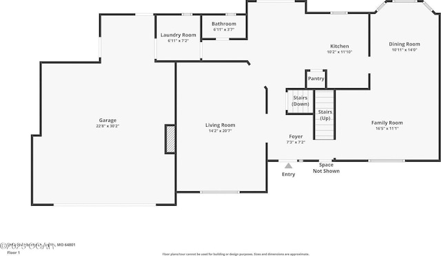 3502 Hackberry Ln, Joplin, MO 64801 - view of property floor plan