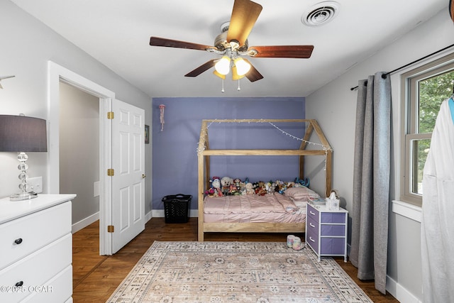 3502 Hackberry Ln, Joplin, MO 64801 - bedroom featuring wood finished floors and ceiling fan
