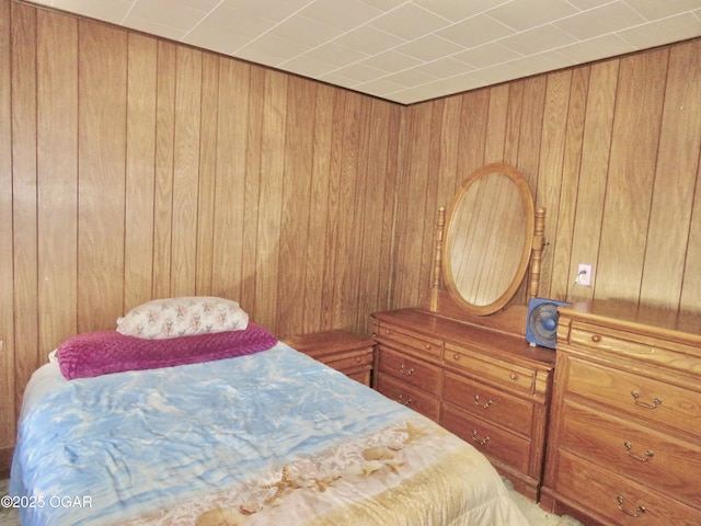 722 E Budlong St, Carthage, MO 64836 - bedroom with wooden walls