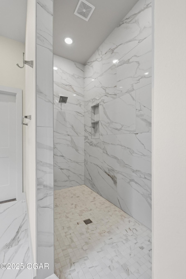 5077 Eagle Valley Dr, Joplin, MO 64804 - bathroom with a marble finish shower and recessed lighting