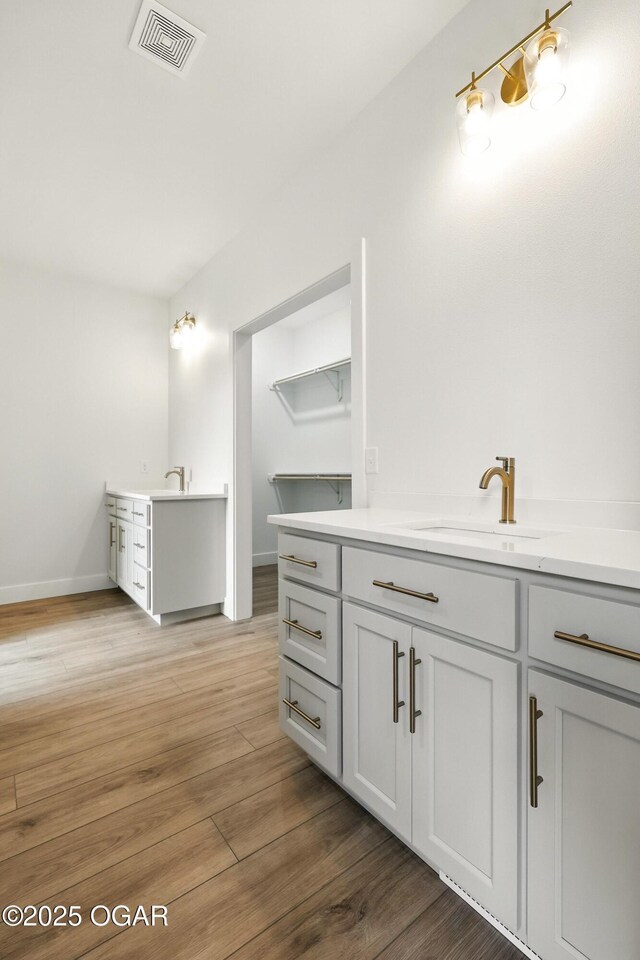 4402 Par Ln, Joplin, MO 64804 - bathroom featuring vanity and wood finished floors