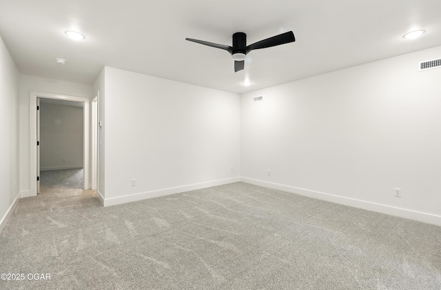 4402 Par Ln, Joplin, MO 64804 - unfurnished room with carpet floors, a ceiling fan, and recessed lighting